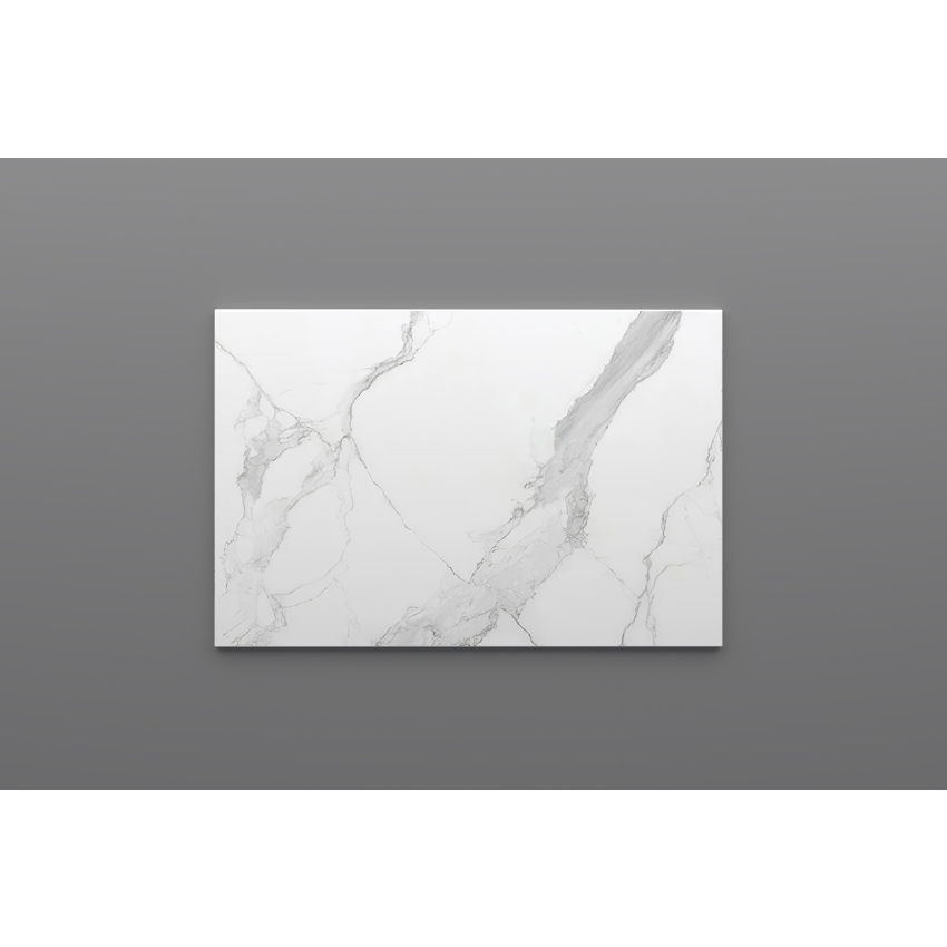 750mm White Marble Look Sintered Stone Top Matte Finish Benchtop