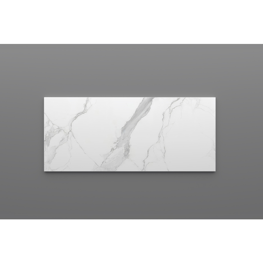 900mm Narrow White Marble Look Sintered Stone Top Matte Finish Benchtop