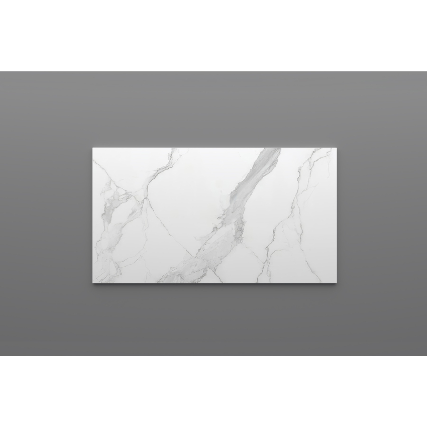 900mm White Marble Look Sintered Stone Top Matte Finish Benchtop