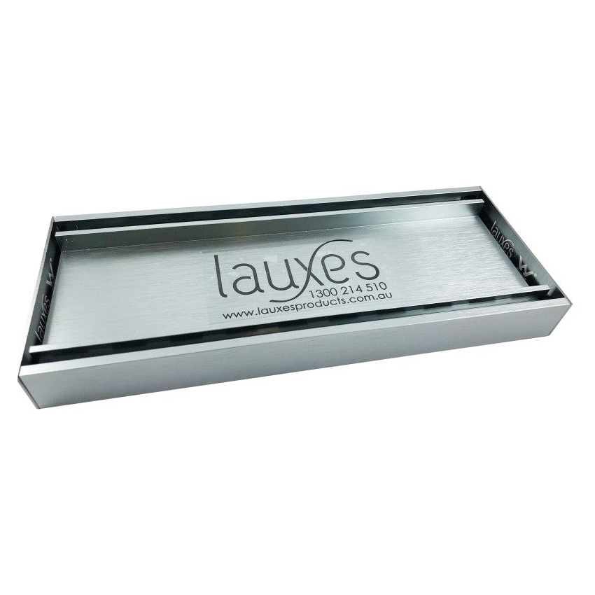 Silver Tile Insert Shower Floor Grate 300 - 5600mm Waste Drain