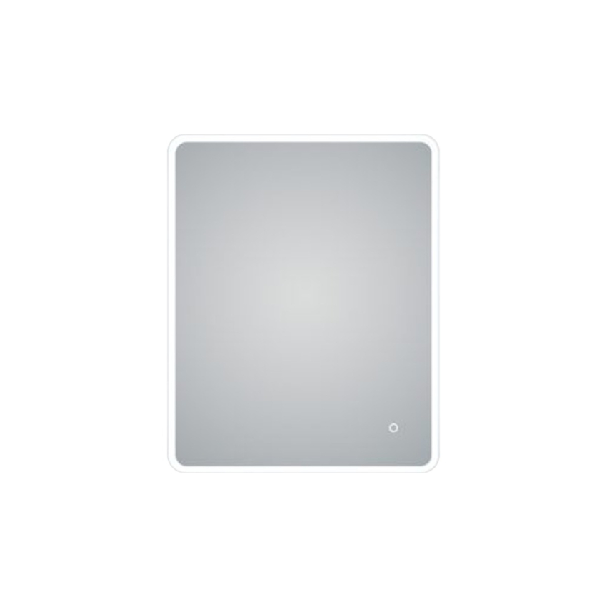 600*750mm Frosted Edge 3 Color Lighting Backlit Acrylic LED Mirror Touch Sensor Switch Defogger Pad Wall Mounted Vertical or Horizontal