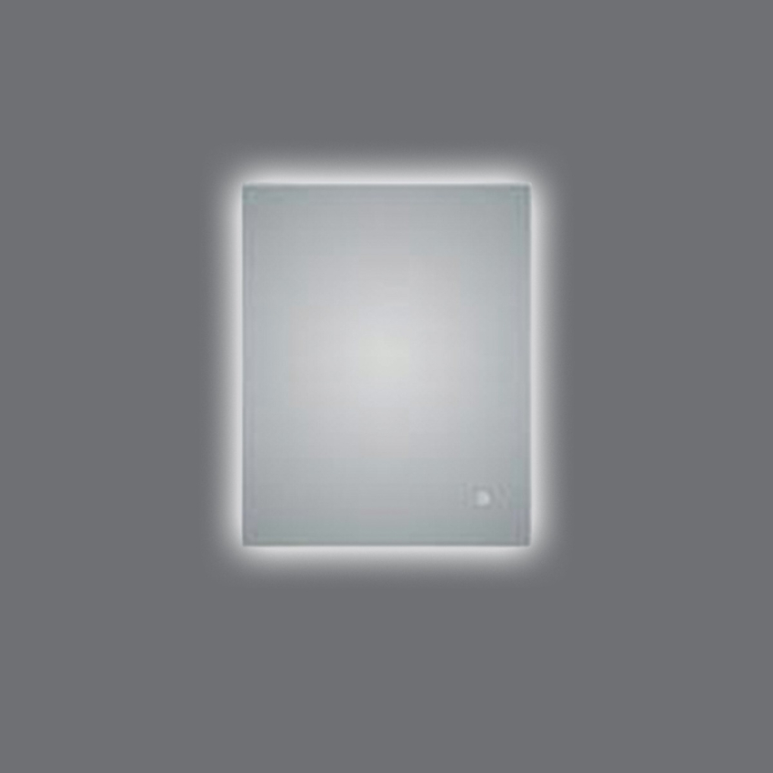 600*750mm Sharpe Edgd 3 Color Lighting Backlit LED Mirror Touch Sensor Switch Defogger Pad Wall Mounted Vertical or Horizontal