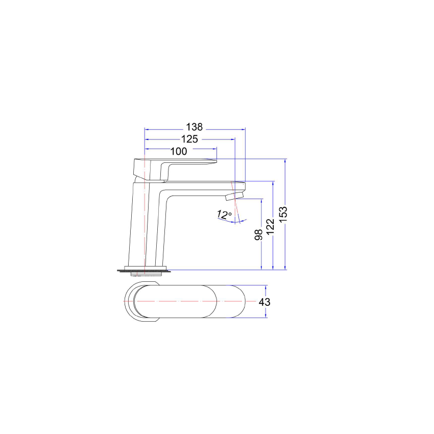 Cora Basin mixer Chrome