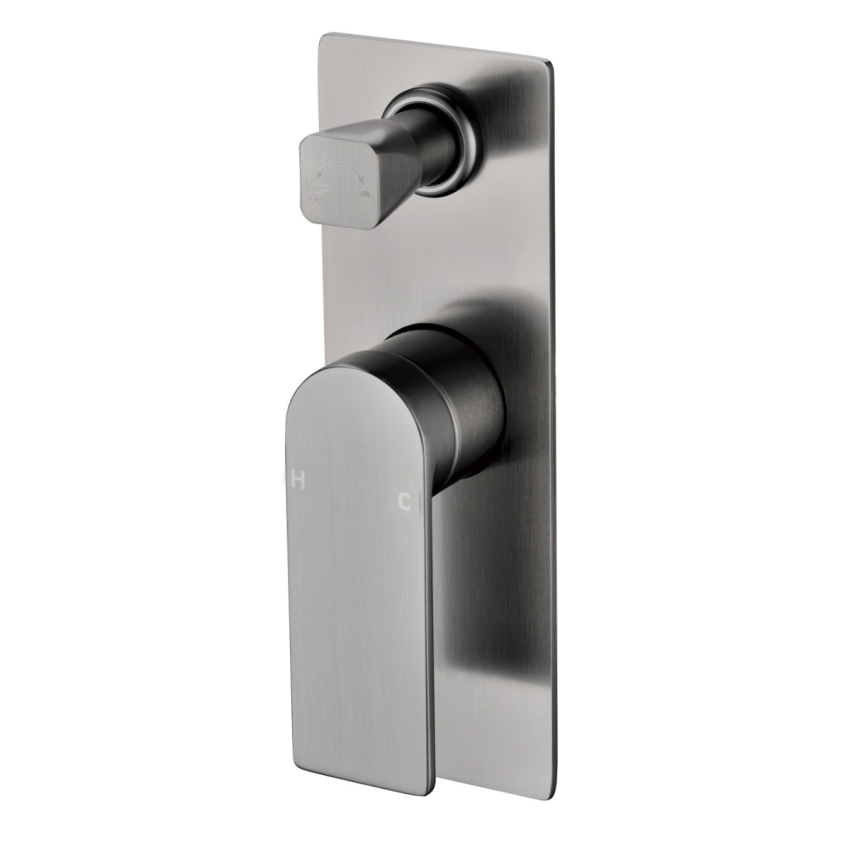 Ruki Wall Mixer with Diverter Gunmetal