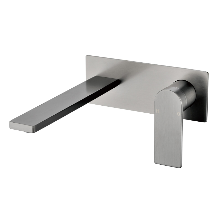 Ruki Wall Basin Mixer Gunmetal