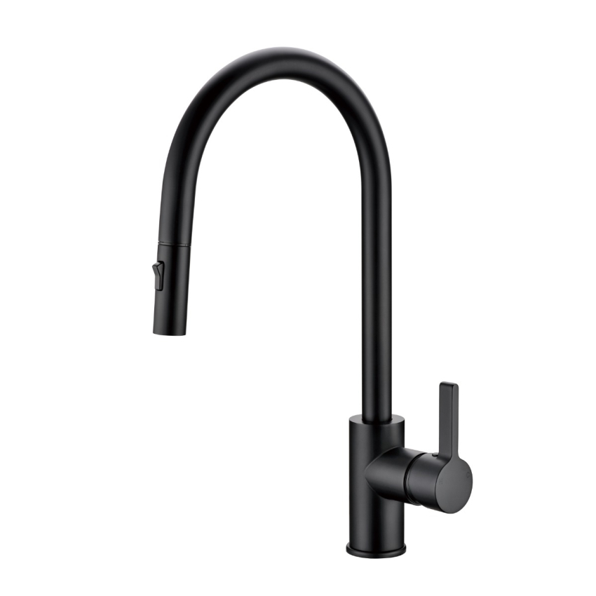 Otus Pull Out Sink Mixer Matt Black