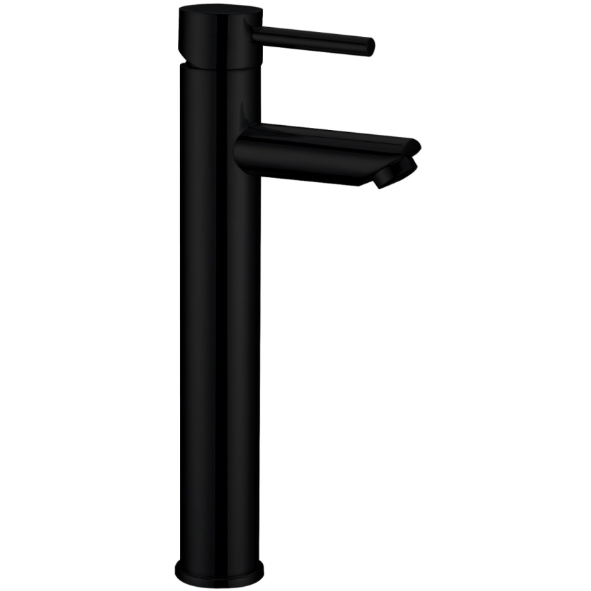 Otus High Rise basin mixer in black Matt Black