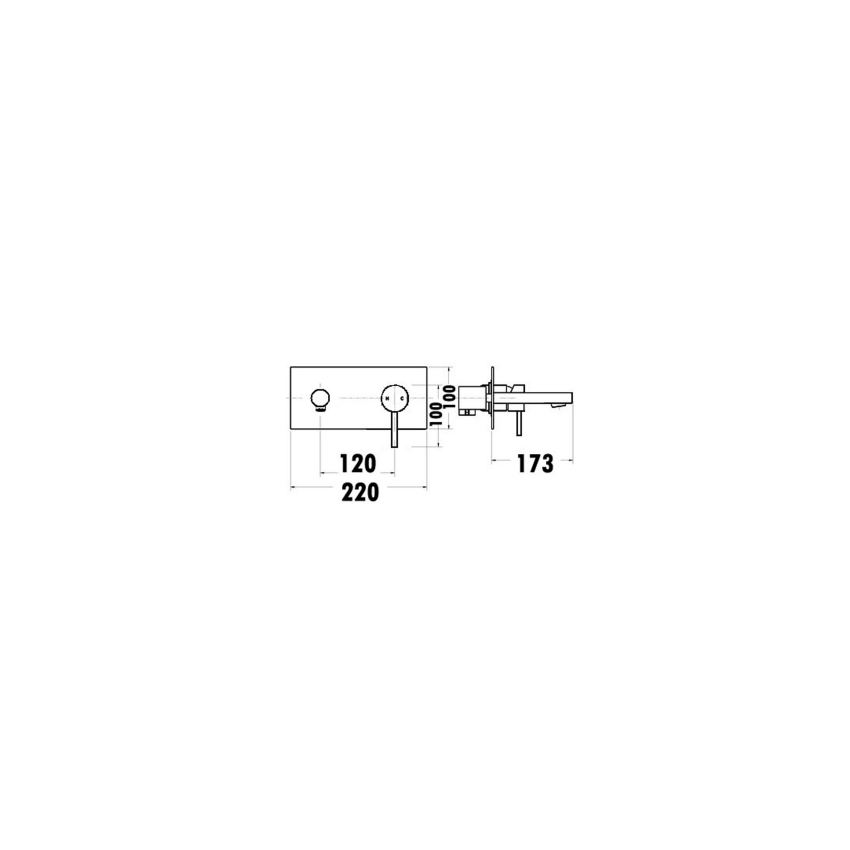 Otus Wall Mixer Matt Black