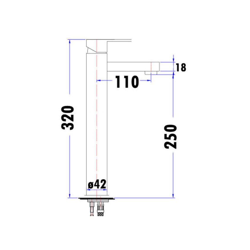 Maya Round Spoon Shaped Handle Basin Mixer Chrome