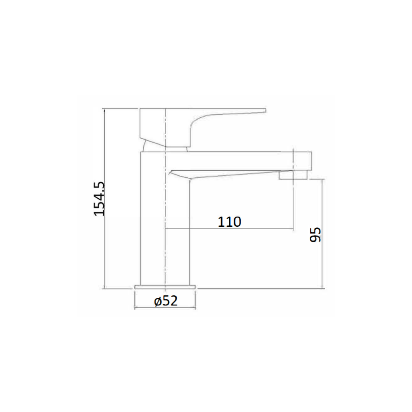 Lava Basin Mixer Chrome