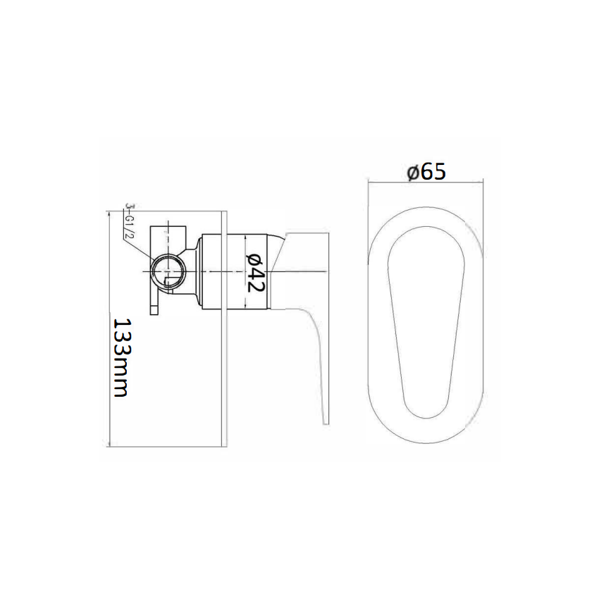 Lava Wall Mixer Chrome