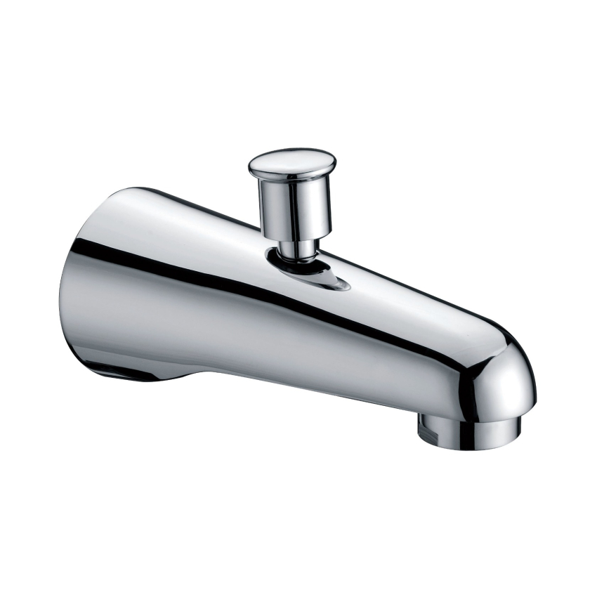Yale Round Bath Spout With Diverter Chrome