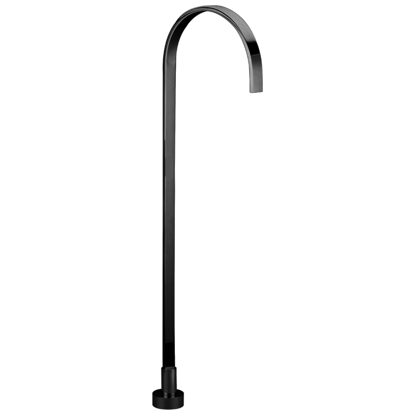 Yale  Rectangle Floor-Mounted Bath Spout (Matt Black) 