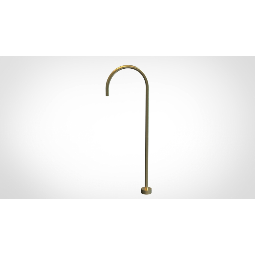 Yale  Round Floor-mounted Bath Spout Brushed Gold 