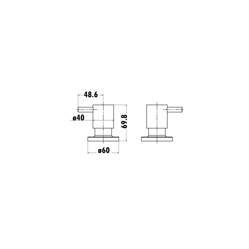 Wall Top Assemblies Chrome