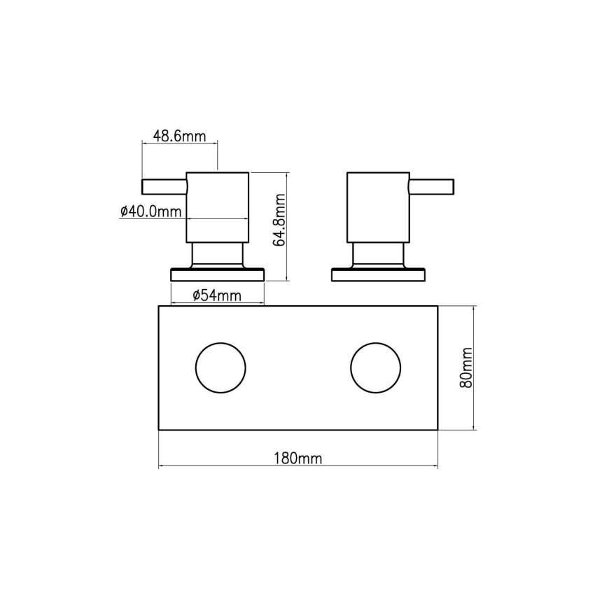 Wall Top With Plate Chrome