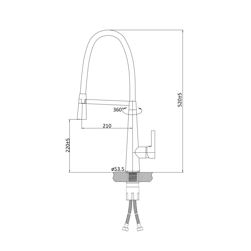 Luxa sink mixer Chrome