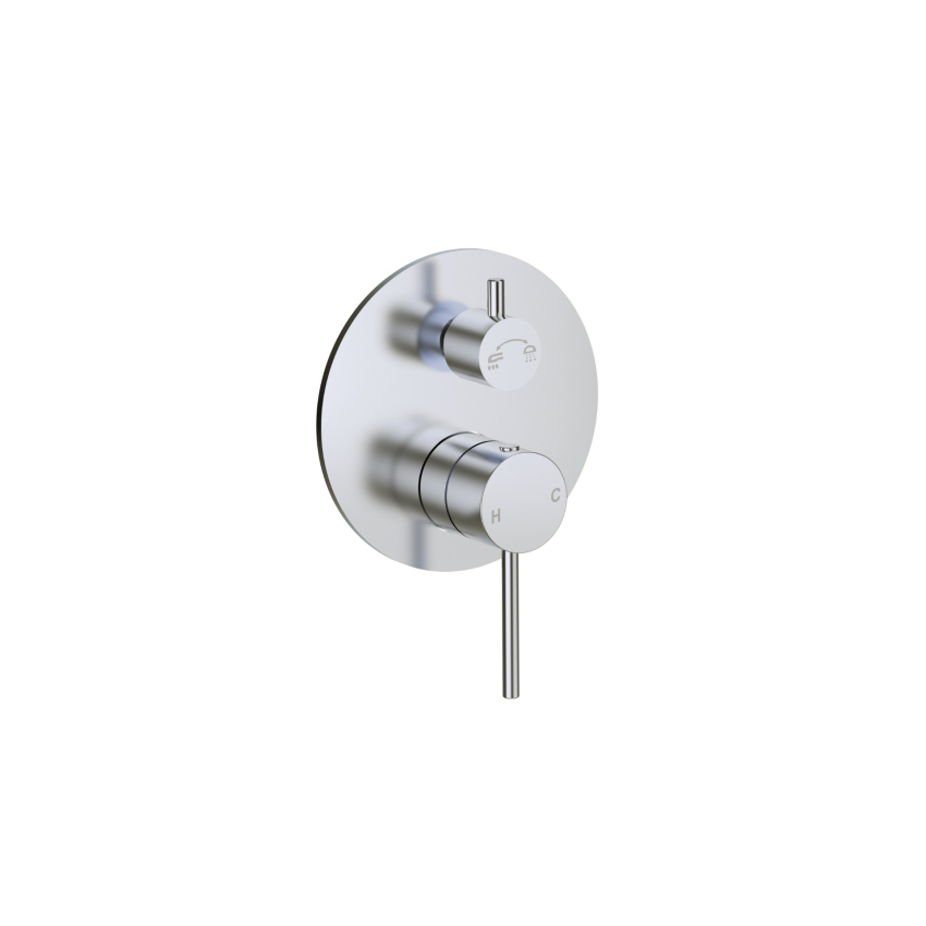 Otus Slimline SS Wall Diverter Mixer Trim Kits in Chrome