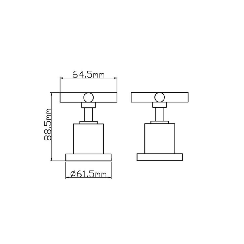 Wall Top Assemblies Chrome