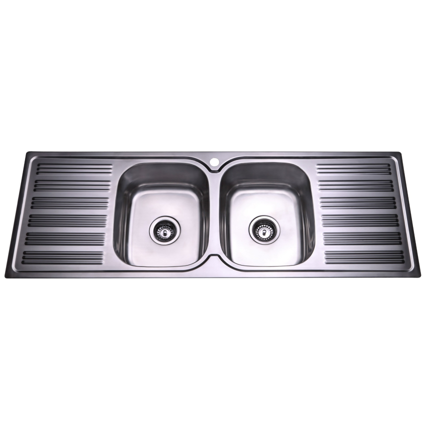 Eden Double Bowl & Double Drainer 1380 x 480 x 180mm