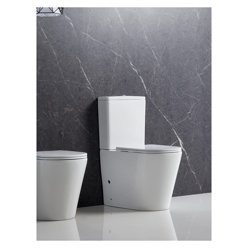 Berlin Matt White Back To Wall Toilet Suite Quiet Flushing Technology 