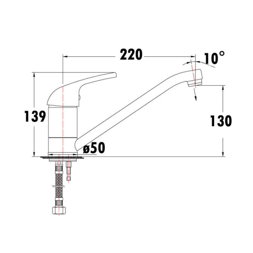Mina Sink Mixer Chrome
