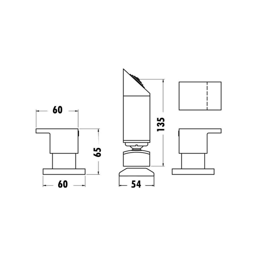 Square Shower Set Chrome