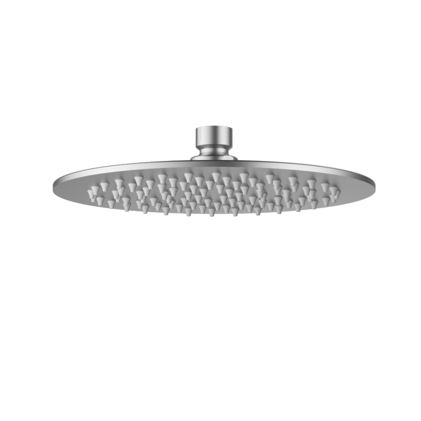 Cora Overhead Shower 200mm Brushed Stainless Steel