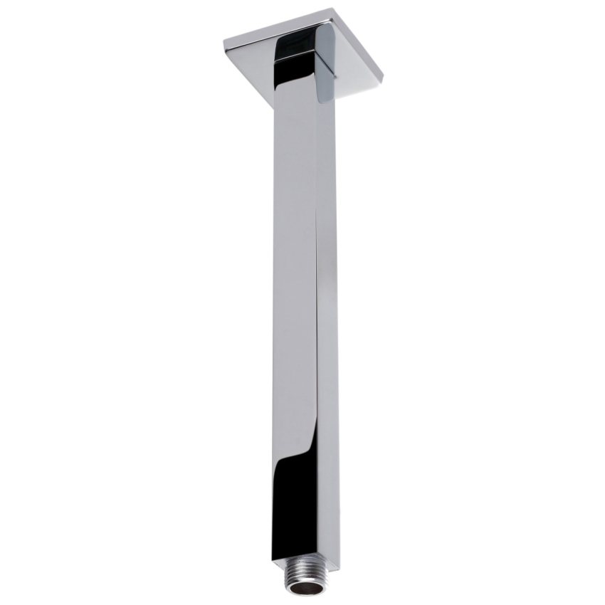 Square Vertical Shower Arm Chrome