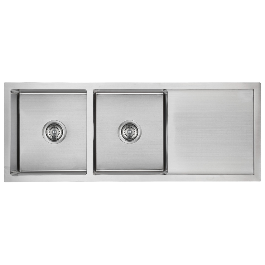 Eden Double Bowl & Single Drainer Sink 1160mm x 450mm x 208mm Stainless Steel