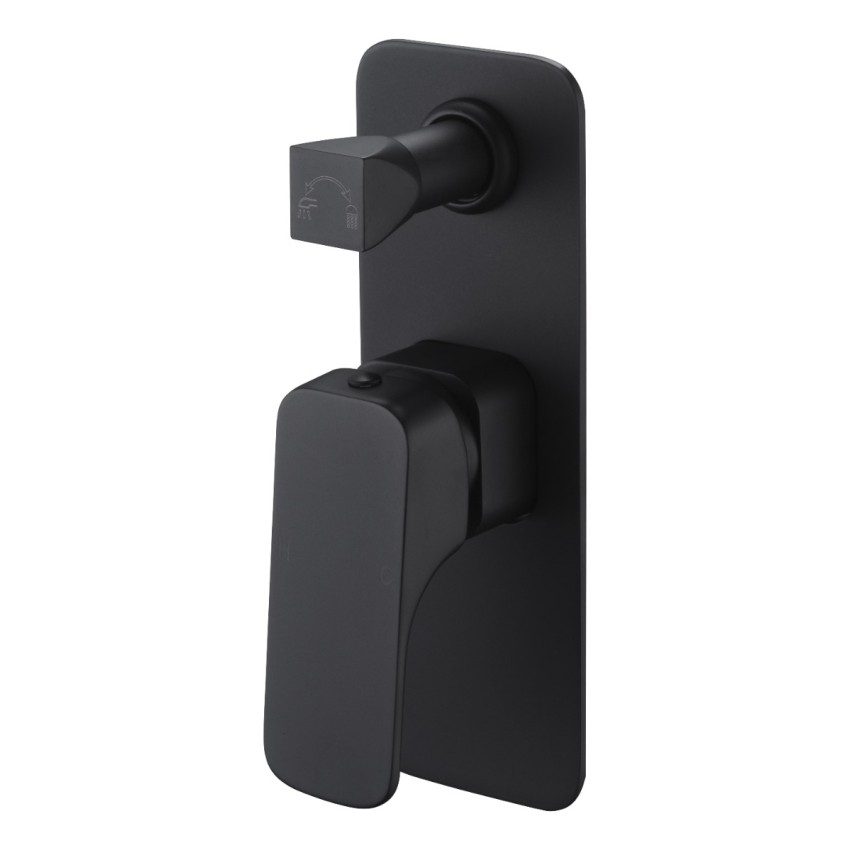 Eden Wall Mixer with Diverter Matt Black