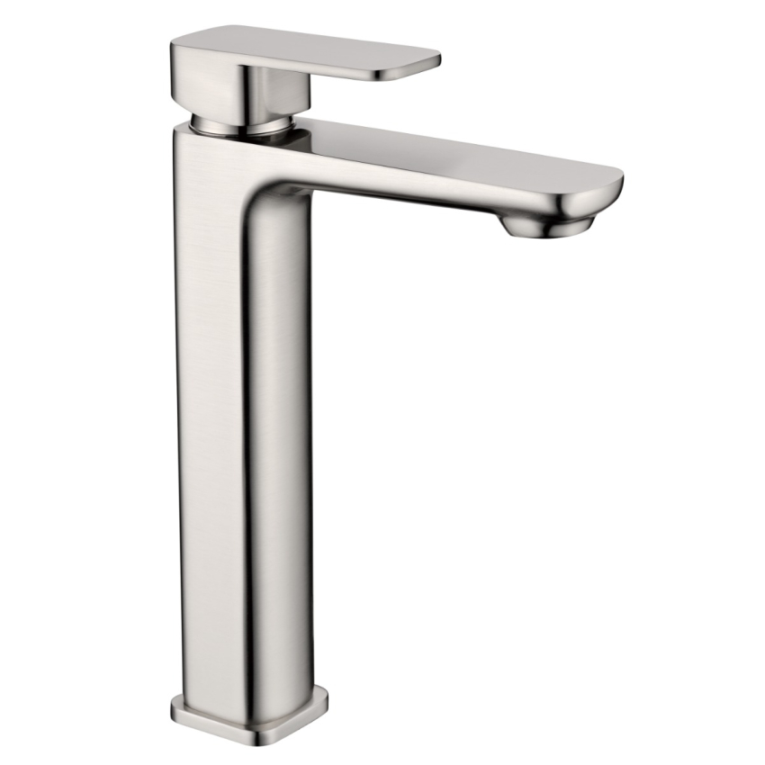 Nova High Rise Basin Mixer Brushed Nickel 