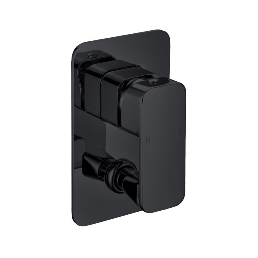 Nova Wall Mixer with Diverter Matt Black 