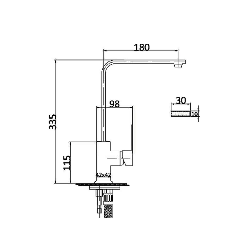 Rosa Sink Mixer Chrome