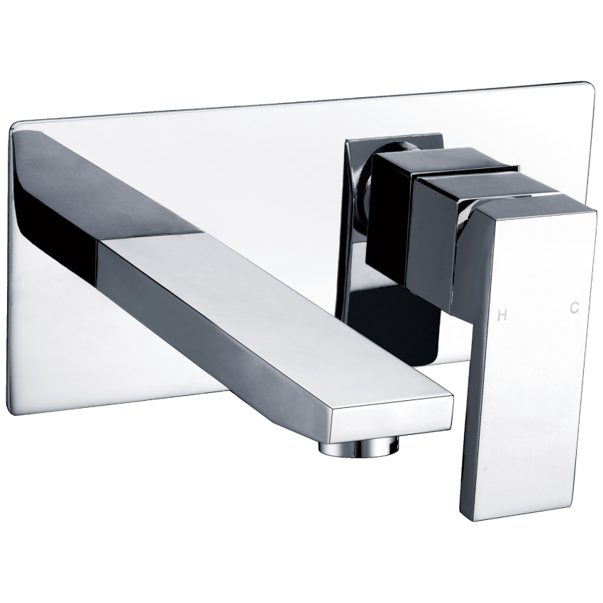 Rosa Wall Basin Mixer Chrome