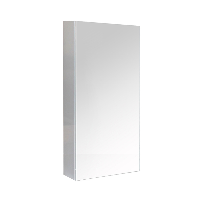 390MM Pencil Mirror Gloss White 2PAC MDF 1/DR Shaving Cabinet