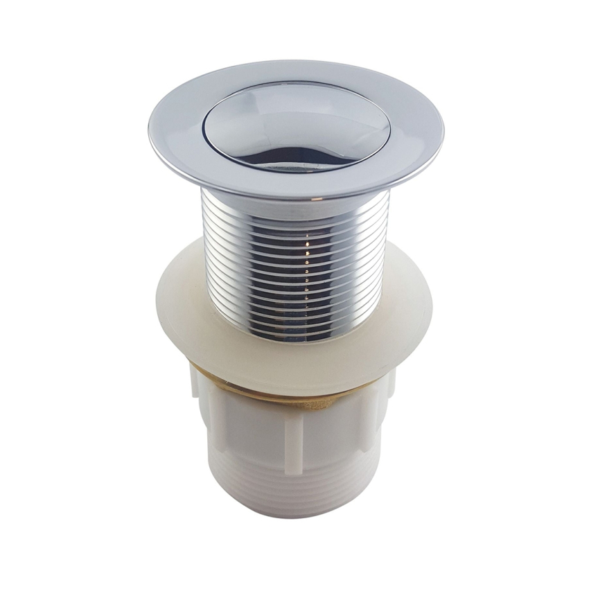 Chrome Solid Brass Bathroom Basin Sink Pop Up Waste Non Overflow