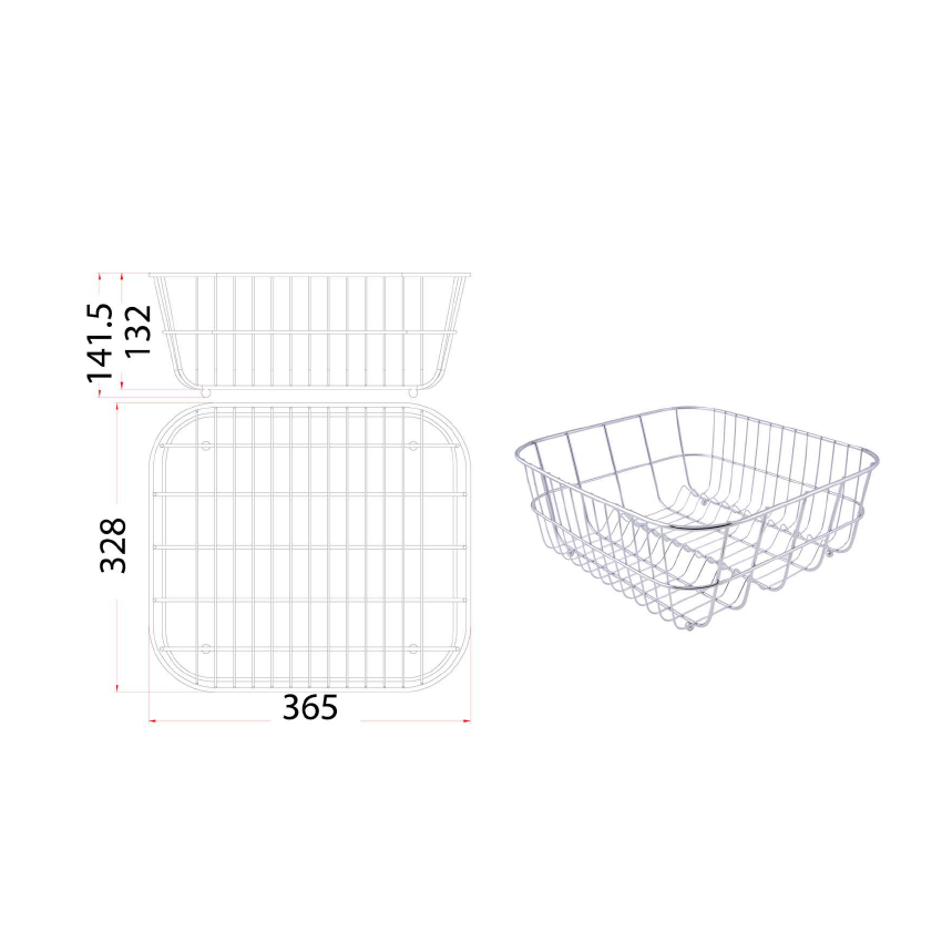 Durable Stainless Steel Basket for Storage and Organization