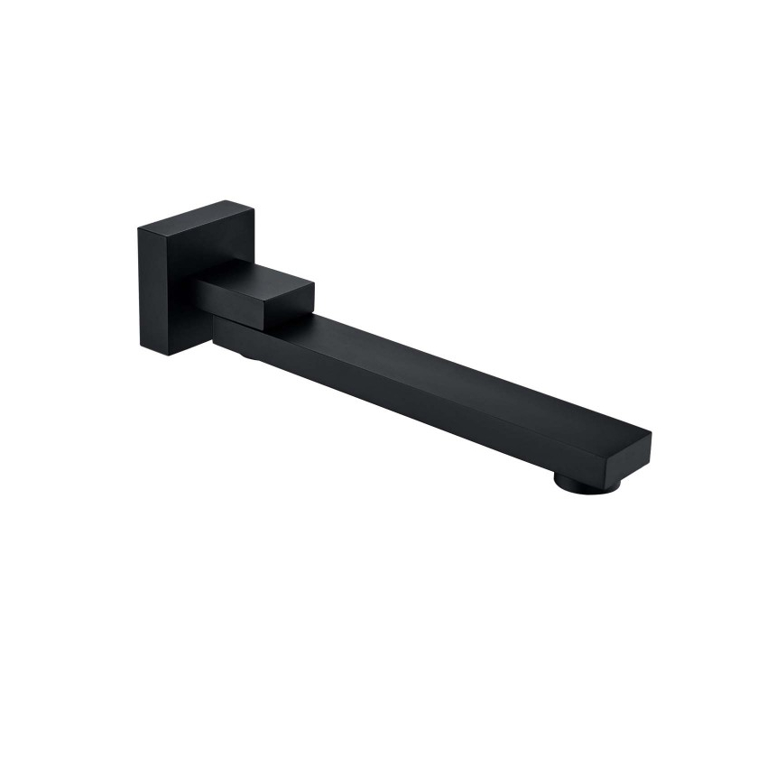 Cavallo Matte Black Square Bath Spout