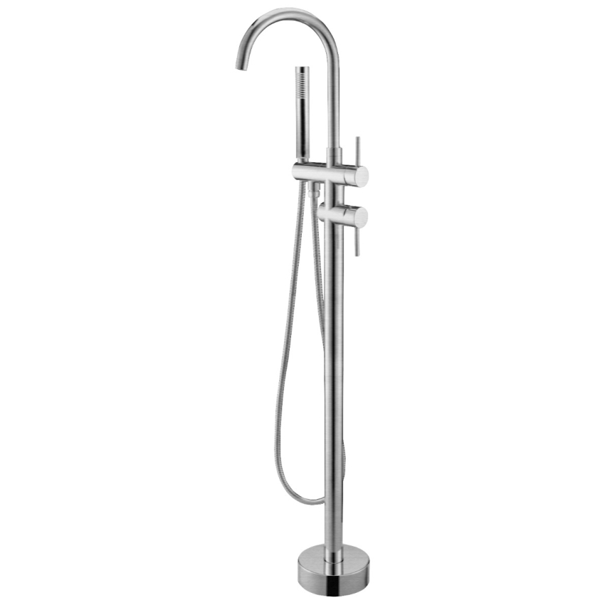 Pentro Brushed Nickel Free Standing Spout & Shower