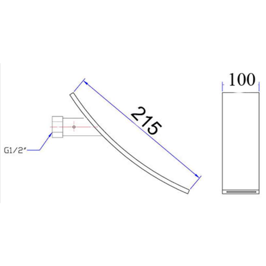 Water Fall Bath Spout Chrome