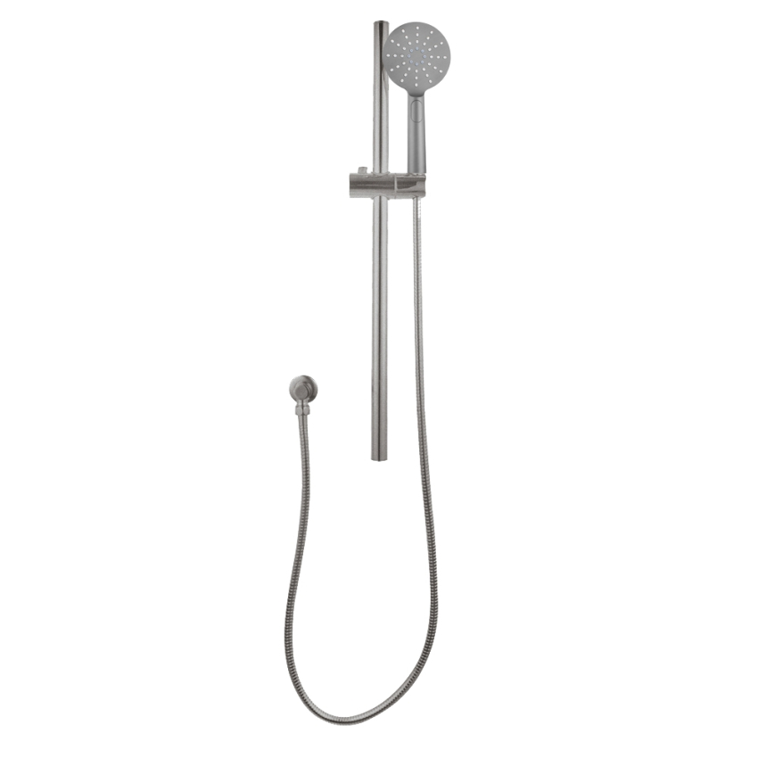 Pentro Brushed Nickel  Round Handheld Shower Rail Set
