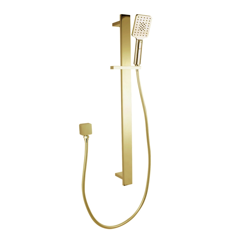 Bellino Brushed Yellow Gold Sliding Shower Rail(ABS Handheld Shower)