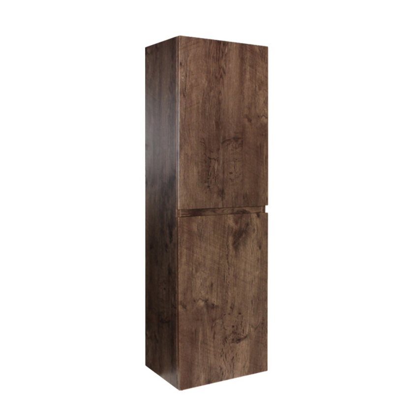 1350mm Dark Oak MDF Cabinet Bathroom Vanity 2 Doors Tall Boy