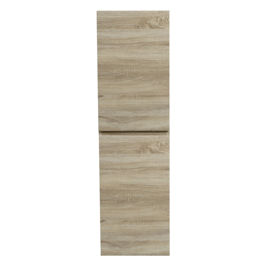 1350mm White Oak MDF Cabinet Bathroom Vanity 2 Doors Tall Boy