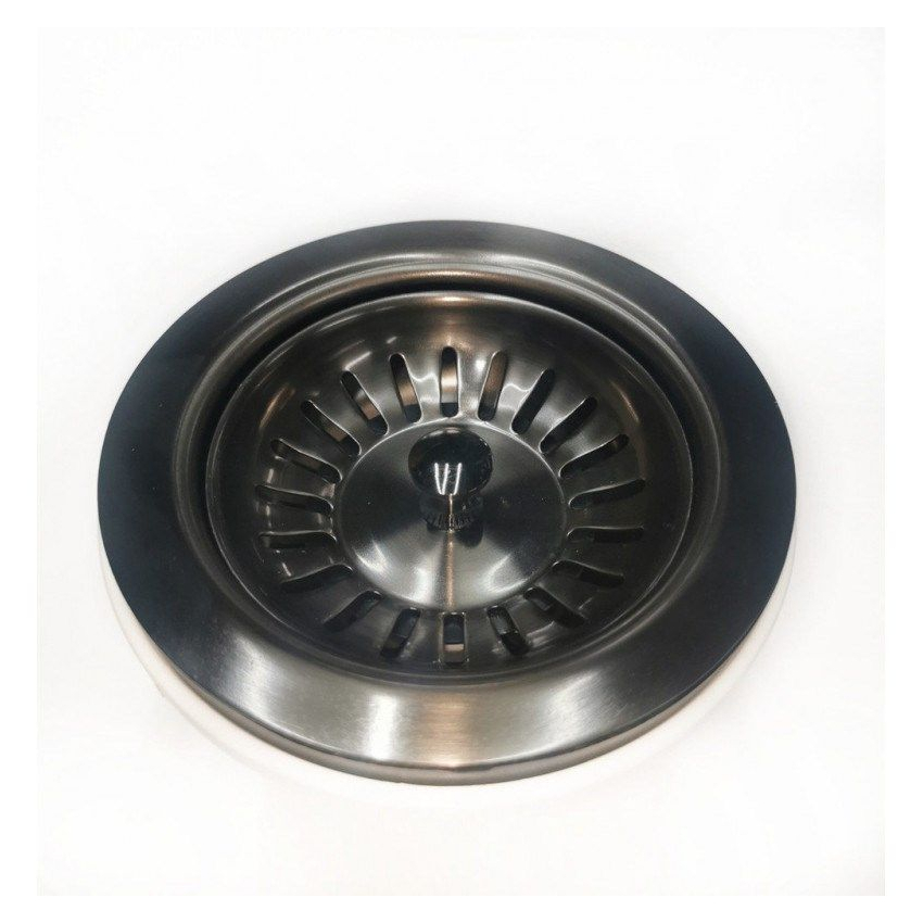 90/114mm Kitchen Sink Black Strainer Waste Assembly Stainless Steel 304