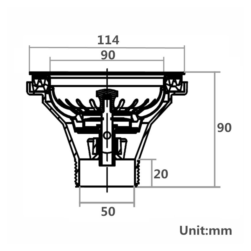 90/114mm Kitchen Sink Black Strainer Waste Assembly Stainless Steel 304