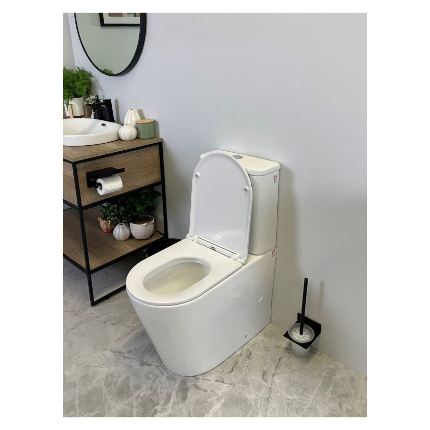Vera Back To Wall Toilet Suite (Tornado) With Slim Uf Seat Cover 
