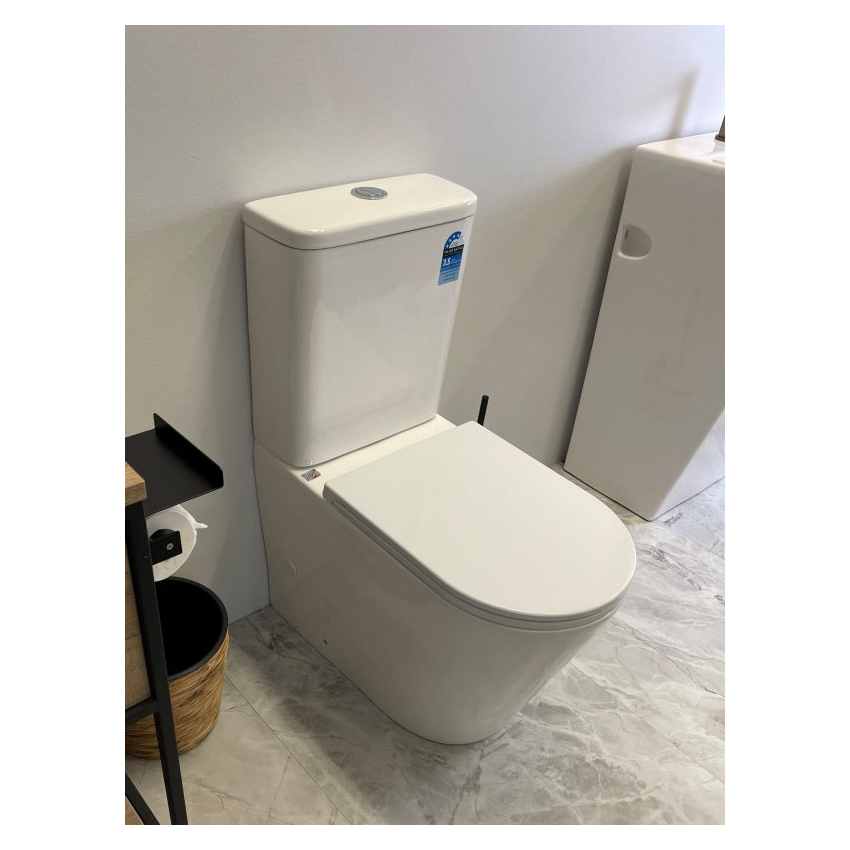 Vera Back To Wall Toilet Suite (Tornado) With Slim Uf Seat Cover 
