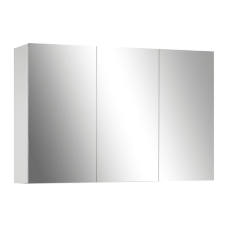 1200*150*720mm Pvc White Shaving Cabinet Three Doors